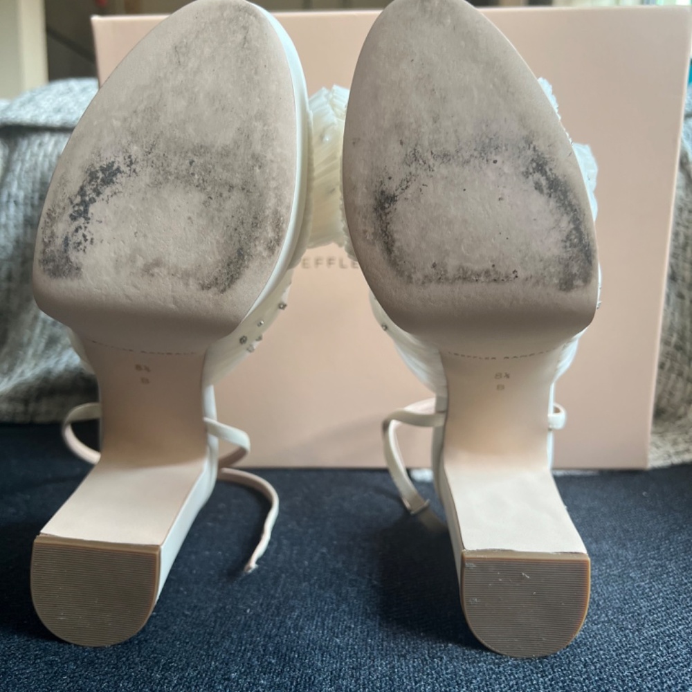 Loeffler Randall White Platform Sandals - Picture 4 of 15